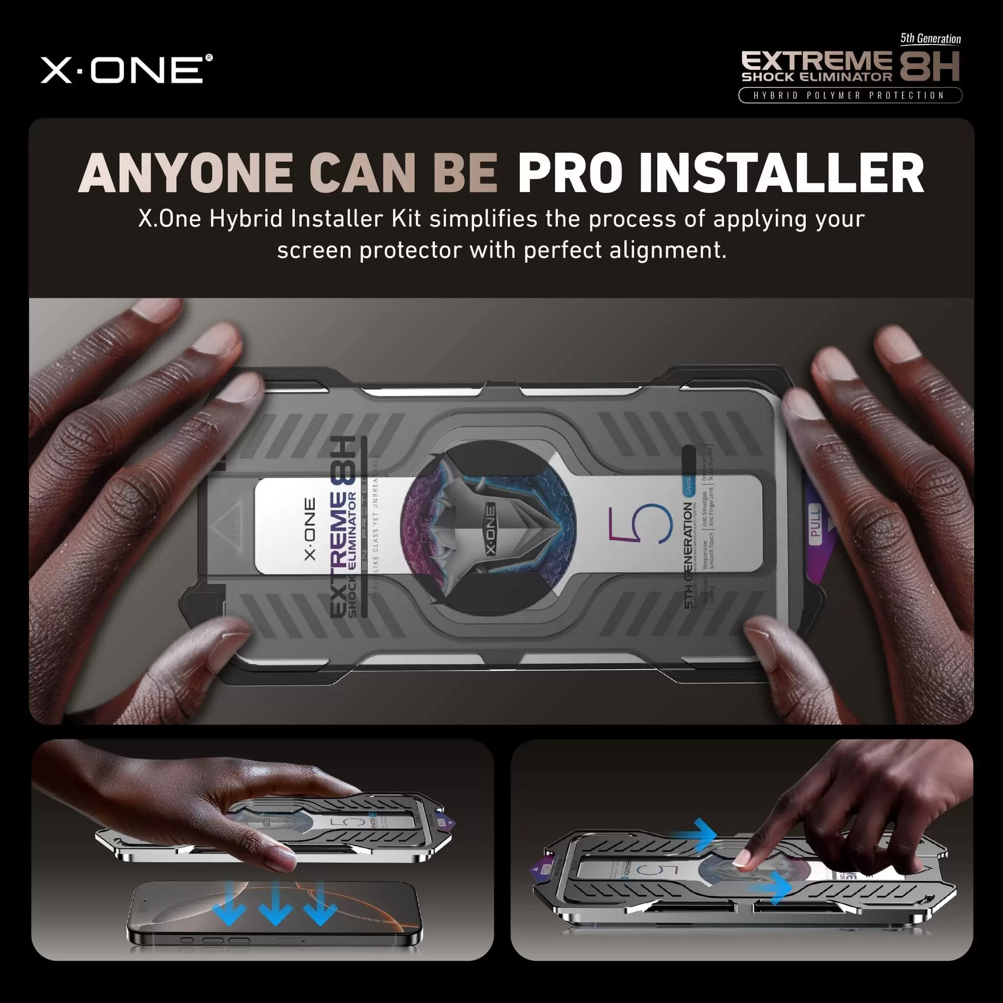 Extreme Shock Eliminator 8H avec kit d'installation - Clear HD
