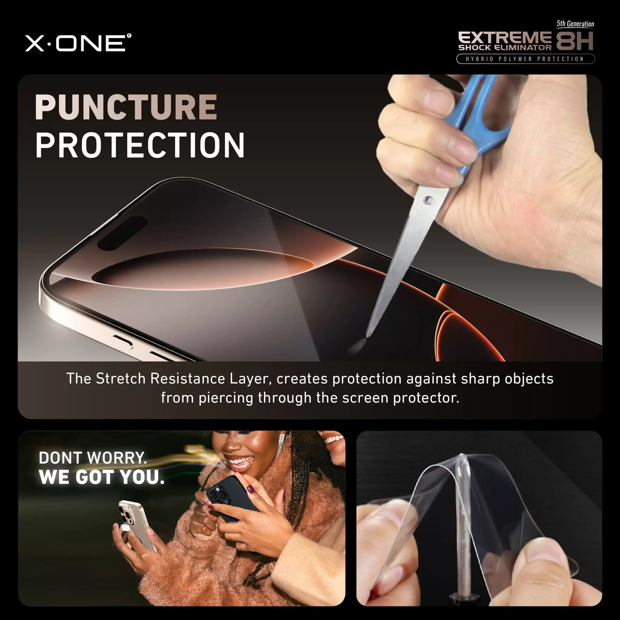 Extreme Shock Eliminator 8H avec kit d'installation - Clear HD