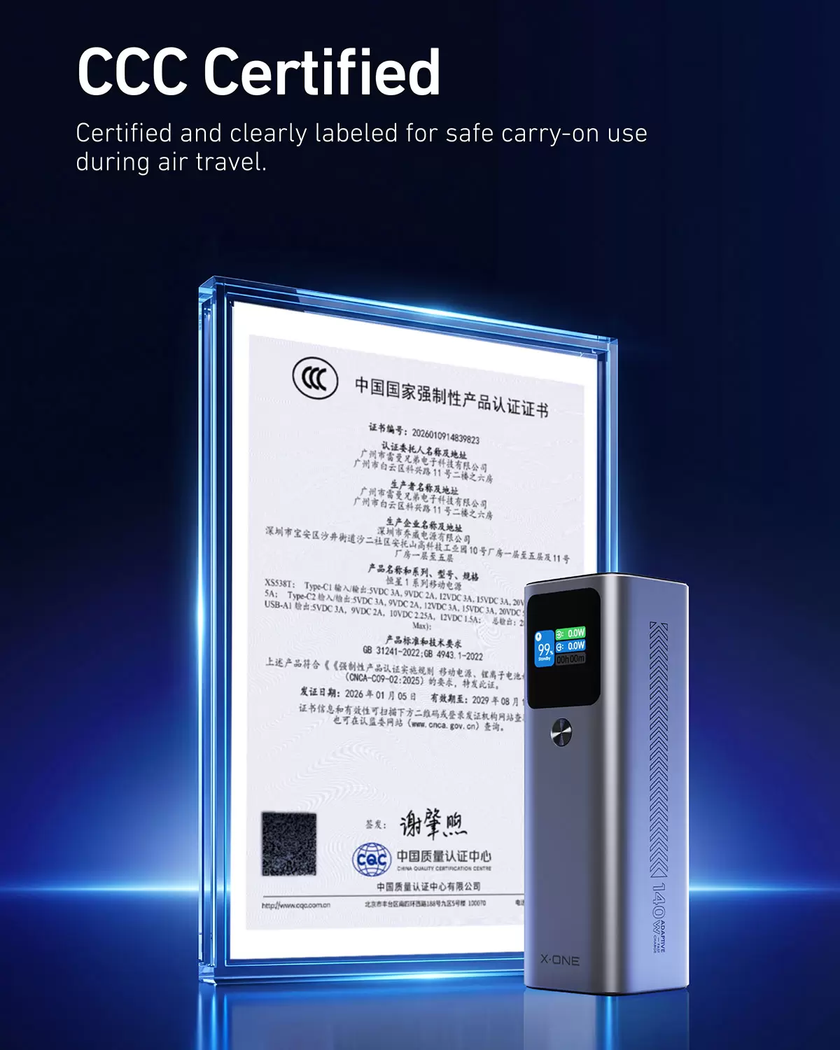 Batterie externe Stellar 140W 27600mAh