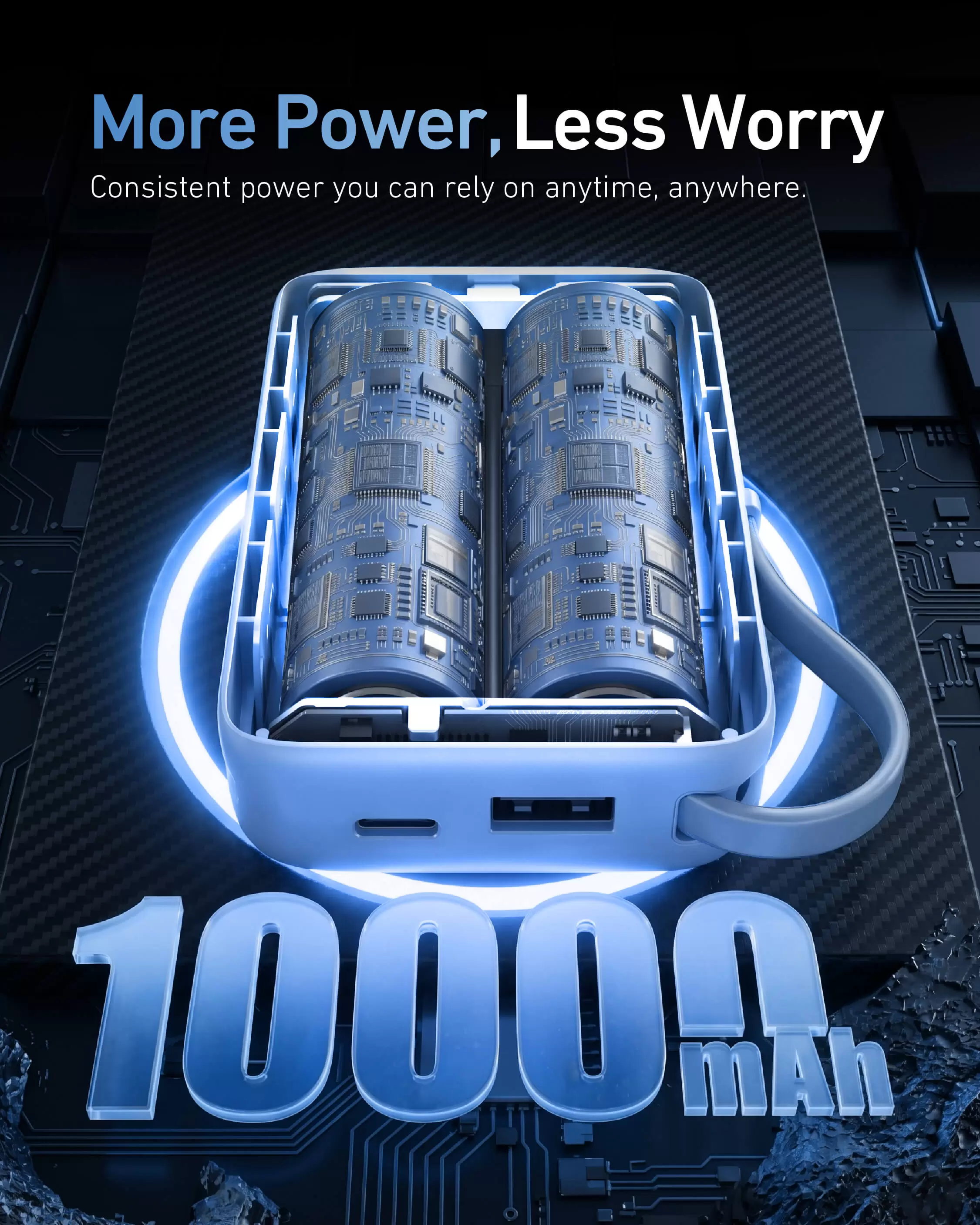 Batterie externe Atom Duo 22,5 W 10 000 mAh