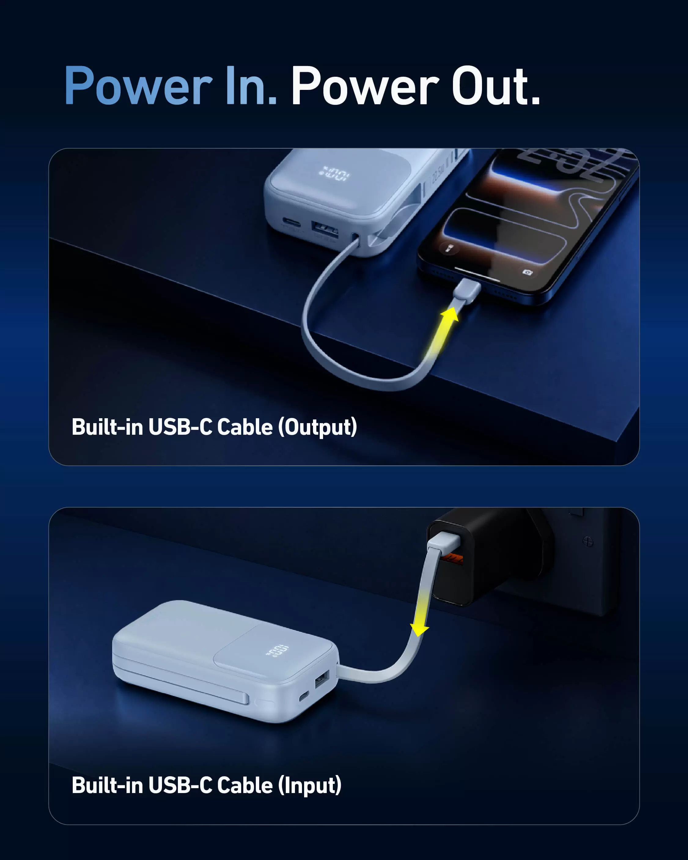 Batterie externe Atom Duo 22,5 W 10 000 mAh