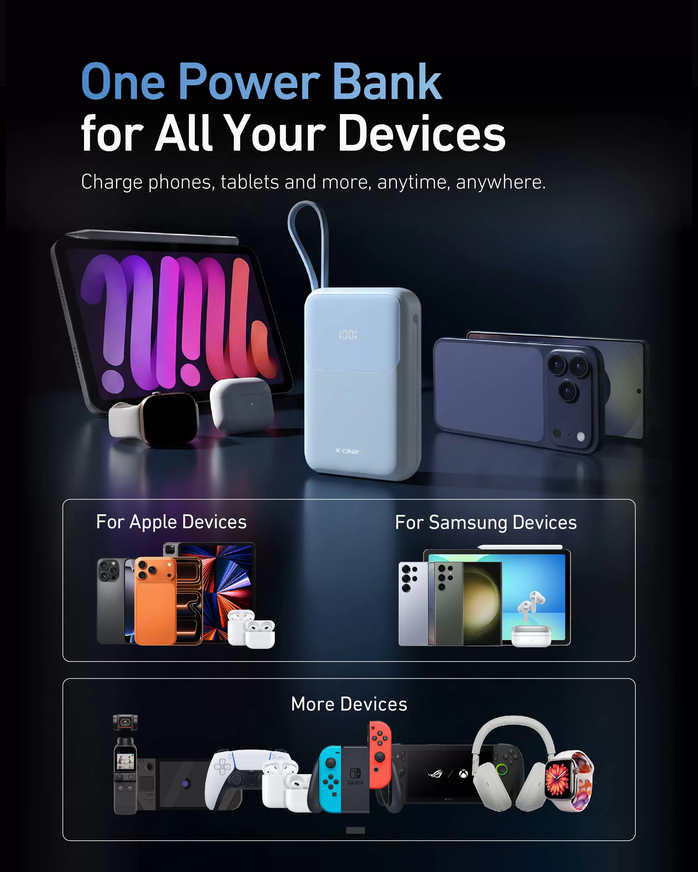 Batterie externe Atom Duo 22,5 W 10 000 mAh
