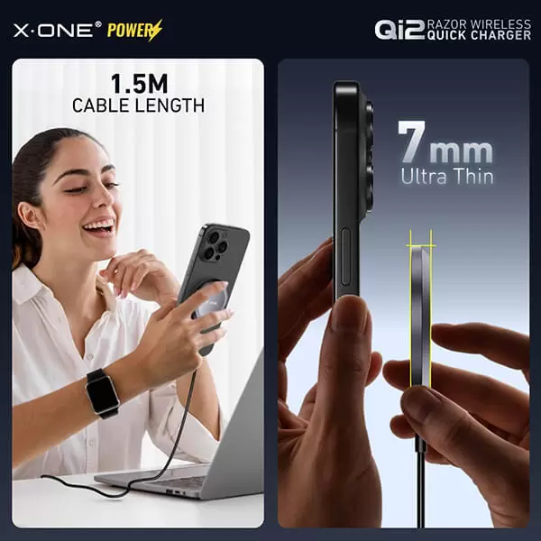 Chargeur rapide sans fil Qi2 Razor