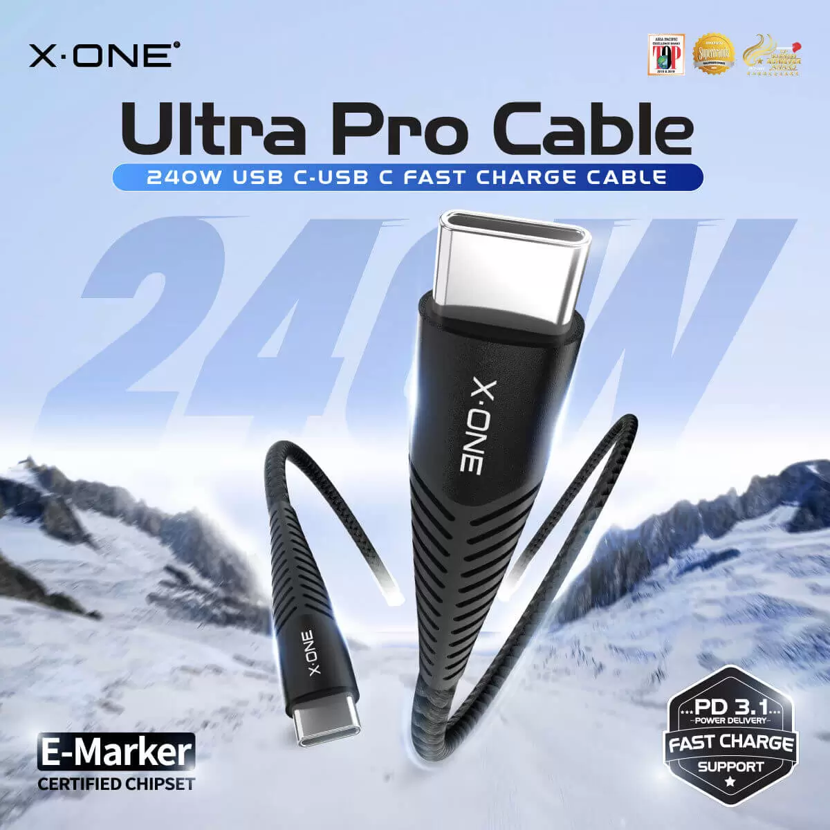 C&acirc;ble Ultra Pro 240W C vers C