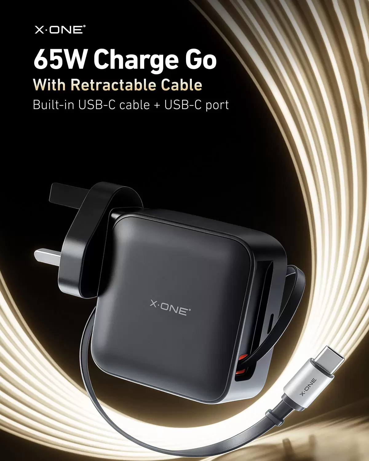Charge Go r&eacute;tractable 65 W